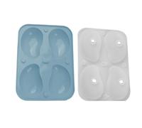 Stampo per mousse, stampo per cioccolato 3D a forma di mango, stampo per torta a 4 scomparti, per una facile rimozione di budino, cioccolato, ideale per domestica, lezioni di cucina e