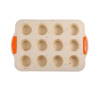 Stampo Per Muffin In Silicone Foglietto Di Silicone Mini Muffin Piccole Tarte Alla Zucca (Beige)
