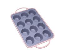 Stampo per Muffin in Silicone per Cottura,Teglia Per Dolci Con 12 Forme Antiaderente E Riutilizzabile | Teglia Per Muffin In Silicone Da Forno,Per Pane Uova Torta Cheesecake Crostata Cucina Forno Frig