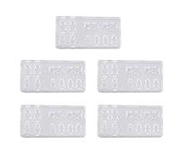 Stampo per nail art 3D simpatico orso Stampo in silicone combinato decorativo per nail art Strumento per intaglio per
