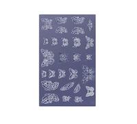 Stampo per Nail Art in Rilievo con Farfalla 3D Stampo in Silicone Combinato Stampo Decorativo per Nail Art Strumento per Creazione Nail Art Stampo per Nail Art Intaglio in Silicone Silicone 3D