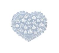 Stampo per nail art in silicone con foglie d'acero funghi motivi a cuore per manicure Design Modello riutilizzabile Manicure Creativo Stencil