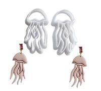 Stampo per orecchini in argilla, accessori per la creazione di gioielli, orecchini fatti a mano, set unico con animali marini per orecchini, strumento per scolpire gli orecchini