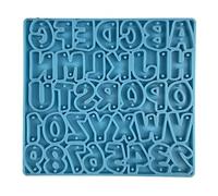 Stampo per orecchini in resina epossidica con cristalli UV a forma di lettera e numero, fatto a mano, decorazione per orecchini