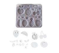 Stampo per orecchini in silicone di frutta per gioielli di argilla in resina Fare fascino ciondolo Maker Kit creativo in silicone ciondolo stampo