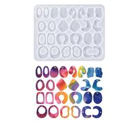 Stampo per orecchini in silicone resistente alla temperatura Stampo in resina epossidica dal design unico per accessori fatti a mano Stampo per gioielli in silicone