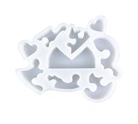 Stampo Per Ornamento A Forma Puzzle A Forma Cuore D'amore In Silicone Flessibile La Decorazione Del Desktop Strumento Pratico La Creazione Gioielli Artigianato Fai-da-te