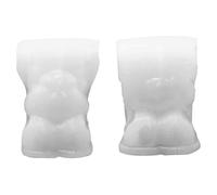 Stampo per orsi 2 pcs simpatle silicone orsacchiotto grazioso stampo non bastoncini di silicone morbido per cioccolato, cubetti di ghiaccio, candele, budino, sapone, l