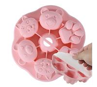Stampo per pallet ghiacciato,Stampo per torta in silicone con motivo a zampa di gatto del fumetto | Stampo per ghiaccio a 6 cavità, stampo in silicone con ventosa di ghiaccio per festa Delr