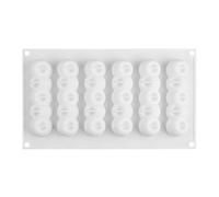 Stampo per palline concave - Stampo in silicone concavo - 6 stampi in silicone concavo | Stampo per fango a punta lunga | Stampo per stampi a goccia resistente al calore per il