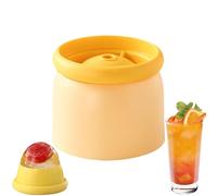 Stampo per palline di ghiaccio - 6 cavità sferiche, grande dimensione, riutilizzabile | Stampo per cubetti di ghiaccio sferico | per bevande cocktail whisky caffè cucine serate degustazione cibo pub