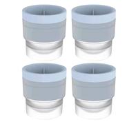 Stampo per palline di ghiaccio, a per sformatura facile, 4 pezzi per bevande rotonde in silicone per whisky, cocktail, vino, feste, compleanni, Natale, vacanze,