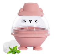 Stampo per palline di ghiaccio, forma rotonda, base anti-ribaltamento, design a forma di animale, facile rilascio, in silicone alimentare, gadget da cucina per cocktail e fatti in casa