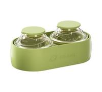 Stampo per palline di ghiaccio, stampo in silicone riutilizzabile con 2 cavità rotonde, vassoio per cubetti di ghiaccio con coperchio, per tutti i tuoi cocktail whisky, caffè, tè bar cucina