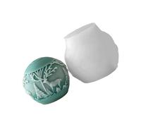 Stampo per palline di Natale in silicone per uso alimentare, multiuso, per sapone, cioccolatini, artigianato, forniture creative di Natale