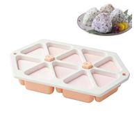 Stampo per palline di riso 10 in 1 antiaderente multifunzione gadget da | Stampo per sushi per cucina, ristorante, negozio di alimentari, picnic, campeggio, appassionati di cucina, rosa