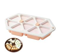 Stampo per palline di riso 10 in 1 gadget da cucina a triangolo | Stampo per sushi per cucina, ristorante, negozio di alimentari, picnic, campeggio, appassionati di cucina, rosa