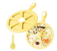 Stampo per palline di riso a 6 griglie triangolari per palline di riso con | Stampo per sushi per cucinare, pranzo, cucina, casa, scuola, feste