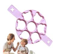 Stampo Per Pancake - 15.55x9.06 Pollici Di Uova Di Uovaa Di Silicone, Shaper Del Produttore Di Pancak Con 2 Manici, Stampo A Forma Di Orso | Anelli Di Uova Per I Pancake Burgers Fry Fry Cucine Cooking