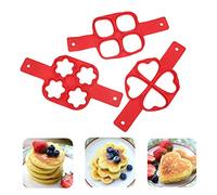 Stampo per pancake in silicone antiaderente strumento da cucina anello Maker in silicone torta di cottura uovo torta pancake cottura stampo pancake accessori anello uovo uovo cucina gadget (3 pezzi)