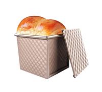 Stampo per Pane in Cassetta, Toast con Coperchio Antiaderente Stampo Forno con Fori Ventilati in Lega di Alluminio per Pagnotta Cottura Pane Cestino per Pane da Forno 0.5lb-250g