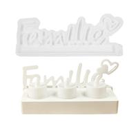 Stampo per parola di famiglia, in silicone, per parole di famiglia tedesche, forma ispiratrice, elegante e liscia, idea regalo per la festa della mamma, compleanno, festa dei bambini