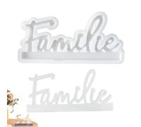 Stampo per parole di famiglia - Stampi in silicone personalizzabili per colata in resina | Stampo per slogan della famiglia Diys, stampo per lettere creative per artigianato, ideale per la decorazione