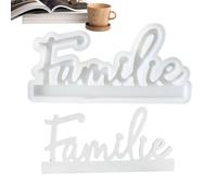 Stampo per Parole familiari - Stampi per Arte da colare, stampi in Silicone per Lettere, familiare, stampi in Resina epossidica, Stampo in Silicone con Parola Tedesca