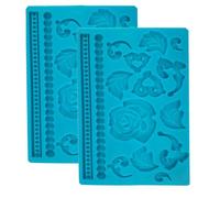 Stampo Per Pasta Di Zucchero In Silicone,2 Pezzi Stile Baroque Per Creazioni Artigianali,per Merletti per Candy Cioccolato Cucina - Casa Cucina Matrimonio