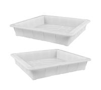 Stampo per Pavimentazione 2 Pezzi in Plastica Bianca | Design Semplice e Bello, Facile da Usare, Pulire Fai da Te e Aree di Parcheggio Residenziali