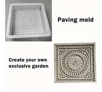 Stampo per Pavimentazione Quadrata, Stampo per Pietre di Fai-Da-Te, Stampo in Plastica per Cemento, Strumenti per la Realizzazione di in per Giardino
