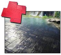 STAMPO per pavimento stampato cemento FINTA PIETRA Concrete texture stamp mat