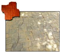 STAMPO per pavimento stampato cemento FINTA PIETRA Concrete texture stamp mat