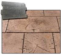 STAMPO per pavimento stampato cemento FINTA PIETRA Concrete texture stamp mat