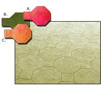 STAMPO per pavimento stampato cemento FINTA PIETRA Concrete texture stamp mat