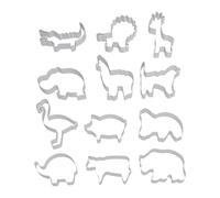 Stampo per pesce rosso per cracker - Forno per forno - Forma spostata | 12 in acciaio per pasta di zucchero, strumento non chic per dessert, muffin, pane, cioccolato e pasta