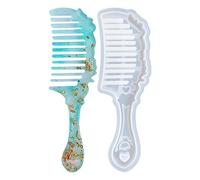 Stampo per pettine in resina, stampo per capelli e spazzole, stampi per capelli per artigianato in resina, realizzato a mano e stampo per pennelli, spazzola per capelli epossidica a denti larghi e per