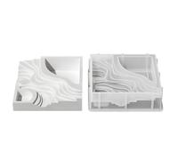 Stampo per piante grasse in silicone per piante grasse paesaggi terrazzati in silicone per decorazioni domestiche