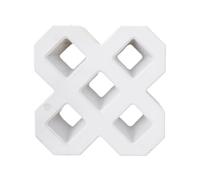 Stampo per piastrelle in cemento plastico, Stampo for pavimentazione riutilizzabile in plastica PP for percorso in cemento da giardino fai da te(Double 8)