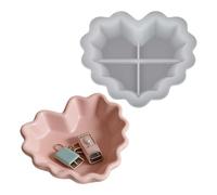 Stampo per Piatti a Cuore in Silicone - Casting in Resina Epossidica per Piatti d'Amore Portaoggetti | Stampo in Silicone per Vassoio a Cuore | per Progetti Fai Da Te, Decorazioni Casa, San , Ciondoli
