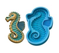 Stampo Per Pietra Miliare A Tema Oceano, Creatore Di Percorsi In Cemento | Riutilizzabili In Silicone Per Trampolini Di Lancio Con Disegni Di Tartarughe E Stelle Marine, Design Antiaderente
