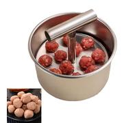 Stampo per polpette in acciaio inox, 12 fori Former per polpette manuali, polpette pressa per cucina, antiaderenti polpette macchina, polpette strumenti di produzione per cucina