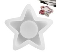 Stampo per portacandele in resina, Stampo in silicone per candela, Stampo in silicone per candelabro a forma di luna, Stampo in silicone a forma di cuore per la decorazione della stanza, Stampo per