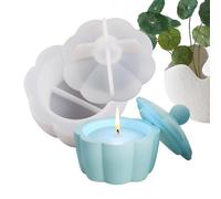 Stampo per portacandele in silicone - Stampo per portavaso in resina, stampo per portacandele | Stampo in silicone per vaso di candela fai da te, contenitore portacandele in argilla, Pr