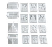 Stampo Per Portacandele Per Candelieri - Stampo Per Candelabri | Stampos Per Lanterne Natalizie In Resina Epossidica | Modello Per Lanterne Natalizie Per Artigianato, Decorazioni Per La Casa E Le Fest