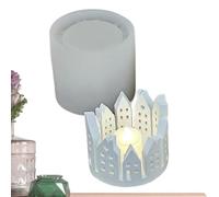 Stampo Per Portacandele Per Casa - Forma In Silicone Per Fusione Domestica Con Anello Da 10 Cm, Strumento Per Gesso In Resina Di Cemento 3D, Stampo Artistico Per Casa Ad Anello Per Realizzare