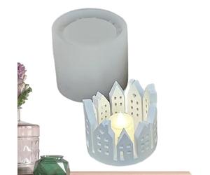 Stampo Per Portacandele Per Casa - Forma In Silicone Per Fusione Domestica Con Anello Da 10 Cm, Strumento Per Gesso In Resina Di Cemento 3D, Stampo Artistico Per Casa Ad Anello Per Realizzare