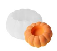 Stampo per portacandele per luci di tè di zucca stampo per portacandele in resina | Stampo in resina con portacandele di zucca in resina epossidica per decorazione scrivania estetica c