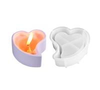 Stampo per portacandele, stampo per vaso in silicone,Love Heart Shape Bolder Stampo - Romantic Valentine's Day Decoration Epoxy Resin Crafting Hool per vassoio di gioielli, contenitore