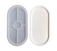 Stampo per posacenere in resina epossidica colata ovale in silicone vassoio gioielli stampo anelli gingilli strumenti per la creazione di piatti per adulti professionali e accessori pinze